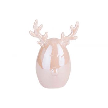 Cosy @ Home Deer Head Pink Pearl 10x6,3xh14cm