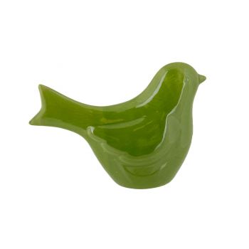 Cosy @ Home Bird Moss Green 19x6,3xh13,5cm Ceramic