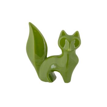 Cosy @ Home Fox Moss Green 15x6xh16cm Ceramic