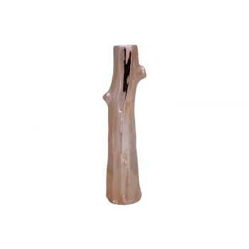 Cosy @ Home Vase Tree Trunk Copper 5,8x5,2xh20,5cm C