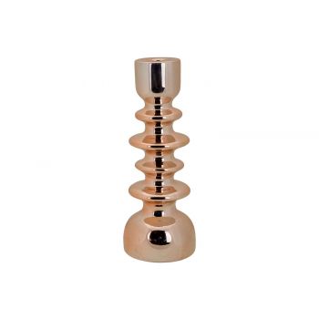 Cosy @ Home Candle Holder Stacked Copper 9,5x9,5xh25