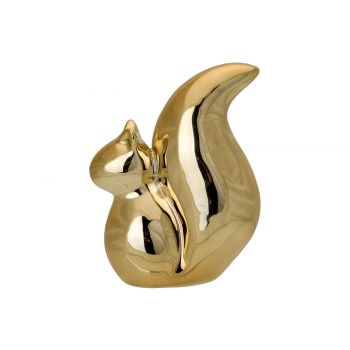 Cosy @ Home Squirrel Gold 9,5x5,4xh12,3cm Ceramic