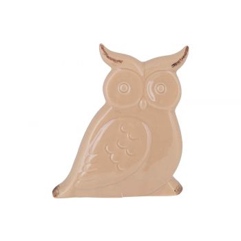 Cosy @ Home Owl Antique Look Sand 12,2x4xh14,3cm Cer