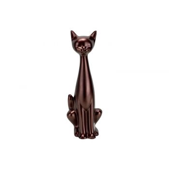 Cosy @ Home Cat Glazed Brown 18x14,5xh43cm Stoneware