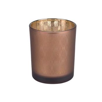 Cosy @ Home Tealight Holder Cesky Brown D10xh12,