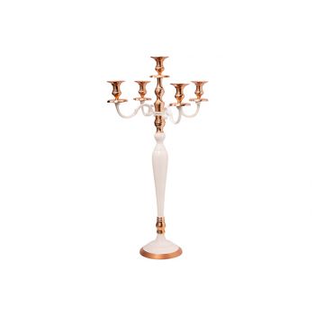 Cosy & Trendy Candle Holder White-copper 42x42x78cm