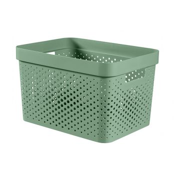 Curver Infinity Recycled Box 17l Dots Green