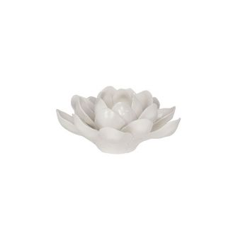 Cosy @ Home T-lighth Flower Ceramic White 16x16x8cm