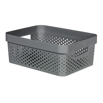 Curver Infinity Recycled Box 11l Dots Grey