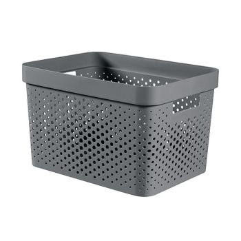 Curver Infinity Recycled Box 17l Dots Grey