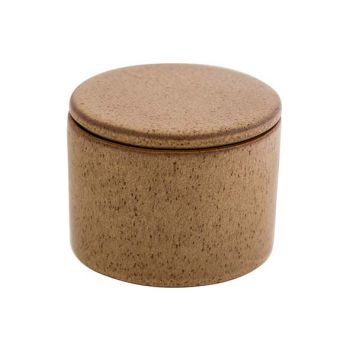 Cosy @ Home Box With Lid Glazed Foodsafe Beige 8x8xh