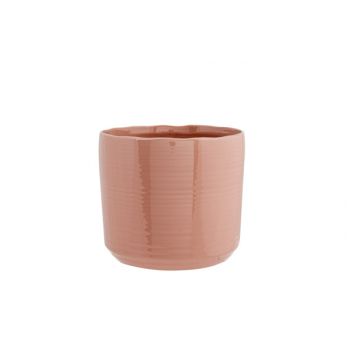 Cosy @ Home Flowerpot Old Pink 16,5x16,5xh15cm Cylin