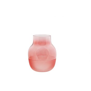 Cosy @ Home Vase Modern Pink 11x11xh13cm Round Glass