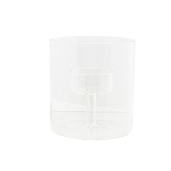Cosy @ Home Tealight Holder Bowl Transparent 9x9xh8c