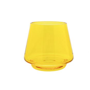 Cosy @ Home Wind Light Mona Yellow 10x10xh9,5cm Roun