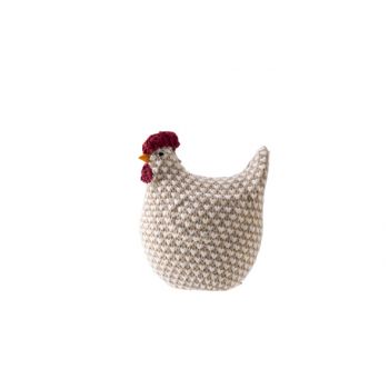 Cosy @ Home Chicken Beige 13x24xh20cm Textile