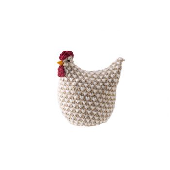 Cosy @ Home Chicken Beige 11x18xh16cm Textile