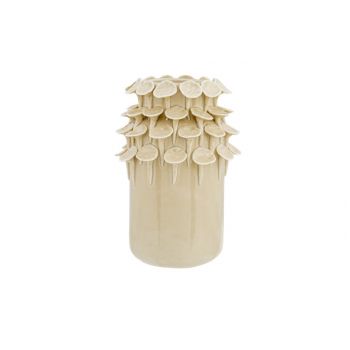 Cosy @ Home Vase Petals Beige 11,1x11,1xh17,5cm Roun