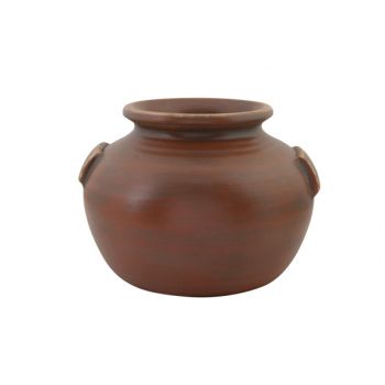 Cosy @ Home Vase Orient Brown 29x29xh21cm Round Ston