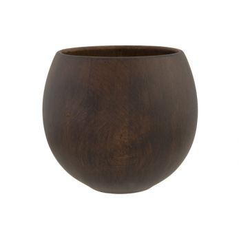Cosy @ Home Flowerpot Wood Look Brown 12,5x12,5xh11c