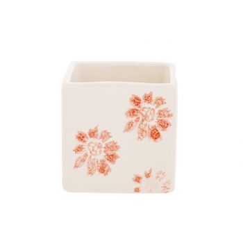 Cosy @ Home Flowerpot Flowers Pink 8x8xh8cm Square S
