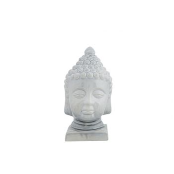 Cosy @ Home Head Buddha Soft Grey Glazing Greyxh30cm