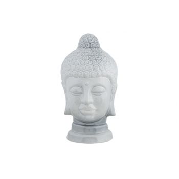Cosy @ Home Head Buddha Soft Grey Glazing Greyxh38cm