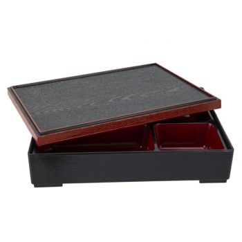 Cosy & Trendy Asian Bento Box Black-red 27x21x6cm
