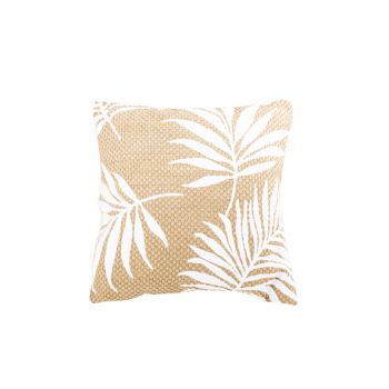 Cosy @ Home Cushion White Palm Nature 45x45xh10cm