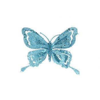Cosy @ Home Clip Butterfly Glitter Ice Blue 14x2xh10