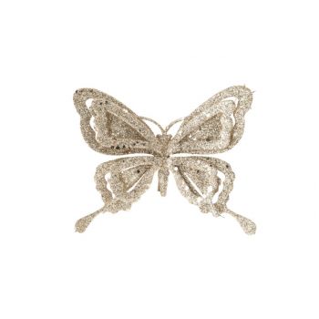 Cosy @ Home Clip Butterfly Glitter Champaign 14x2xh1