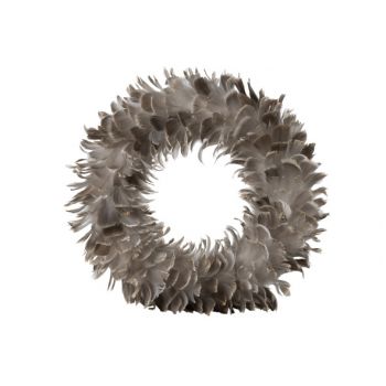 Cosy @ Home Wreath Feathers  Brown 51x51xh51cm Synth