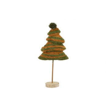 Cosy @ Home Xmas Tree Knitted Wool Green 14x7,5xh32c
