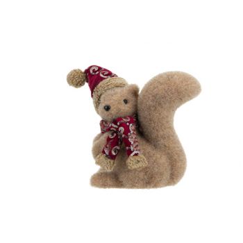 Cosy @ Home Squirrel Plue Tail Fur Burgundy Beige 20