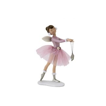 Cosy @ Home Figure Fairy Pink 15x9,5xh22,2cm Resine