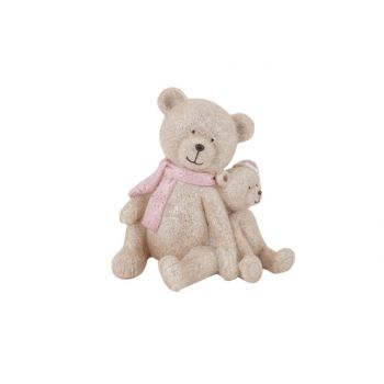 Cosy @ Home Bear Sitting Teddy Light Pink 11,5x8xh11