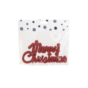 Cosy @ Home Hanger Set6 Merry Christmas Red 20cm Syn