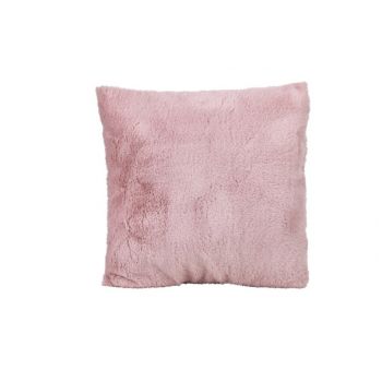 Cosy @ Home Cushion Faux Rabbit Fur Pink 45x45xh10cm
