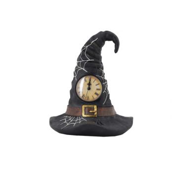 Cosy @ Home Witch Hat Clock Black 22x17xh24cm Polyre