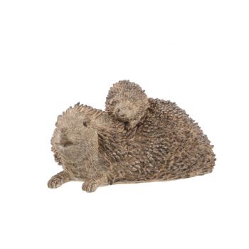 Cosy @ Home Hedgehog Mother And Child Brown 23,5x16x