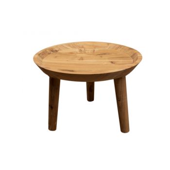 Cosy @ Home Sidetable Bowl Nature 42x42xh29cm Round