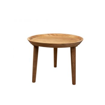 Cosy @ Home Sidetable Bowl Nature 50x50xh40cm Round