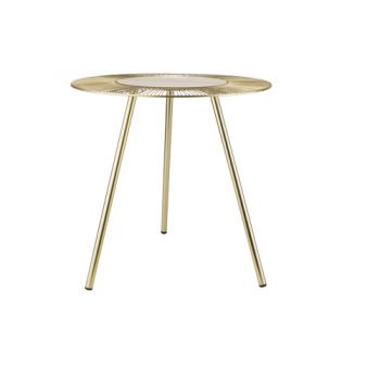 Cosy @ Home Sidetable Tripod Gold 48x48xh49cm Round