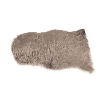 Cosy @ Home Fur Faux Fur Light Grey  65x102cm Polyes