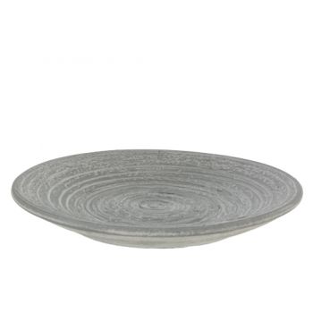 Cosy @ Home Bowl Striped Grey 30x30xh4cm Round Stone