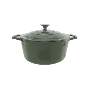 Castard Cooking Pot Shiny Green4,5l D26xh11,5cm Cast Iron