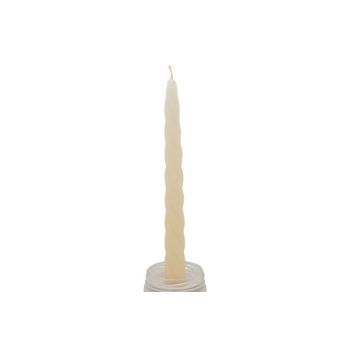 Cosy & Trendy Twisted Candle Set4 Ecru D2.2xh23cm