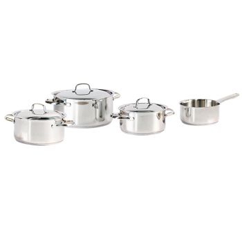 Daily Set 7pcs Cookin Gpot 18-20-24 With Lid Sauspan 16cm 2spouts Stainless Ste