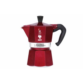 Deco Glamour Moka Express Red 3 Cups
