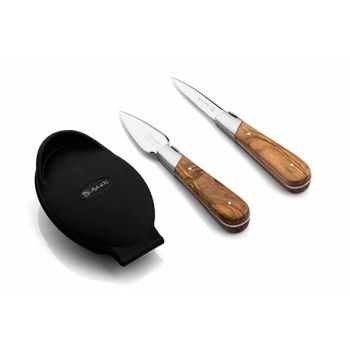 Luxury Line Oyster Knife 2pcs Withsilicone Hand Protector